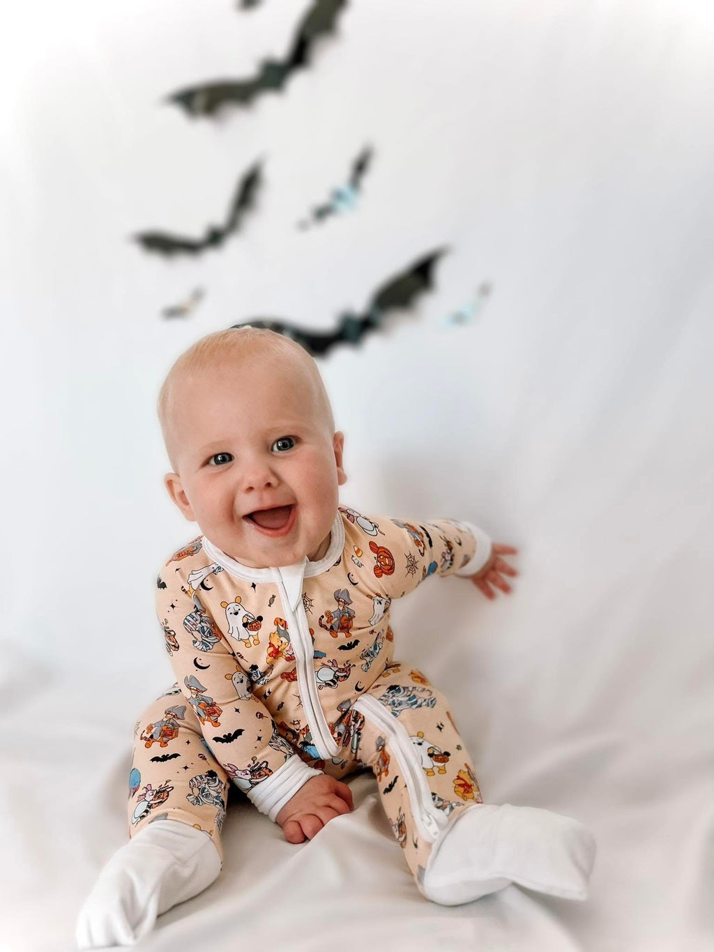 Spooky Friends Double Zippy Romper