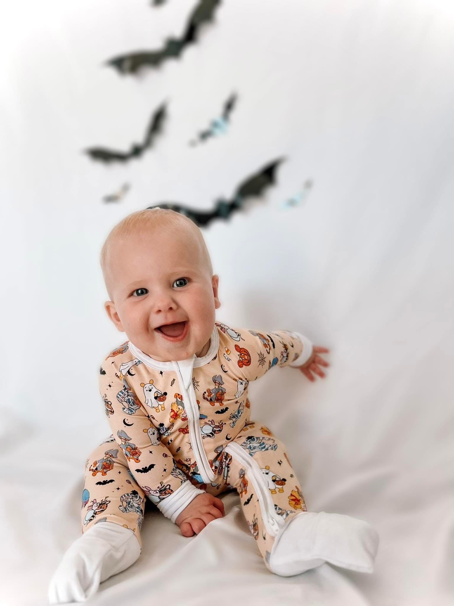 Spooky Friends Double Zippy Romper