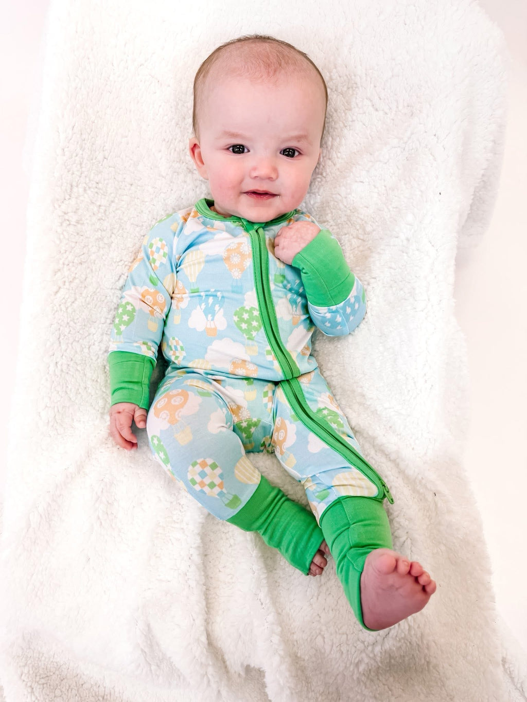 Up, up, and away Double Zippy Romper