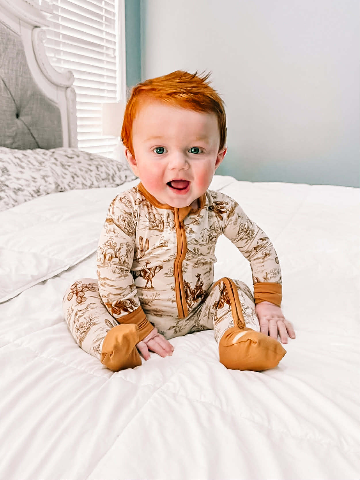 Western Heirloom Double Zippy Romper