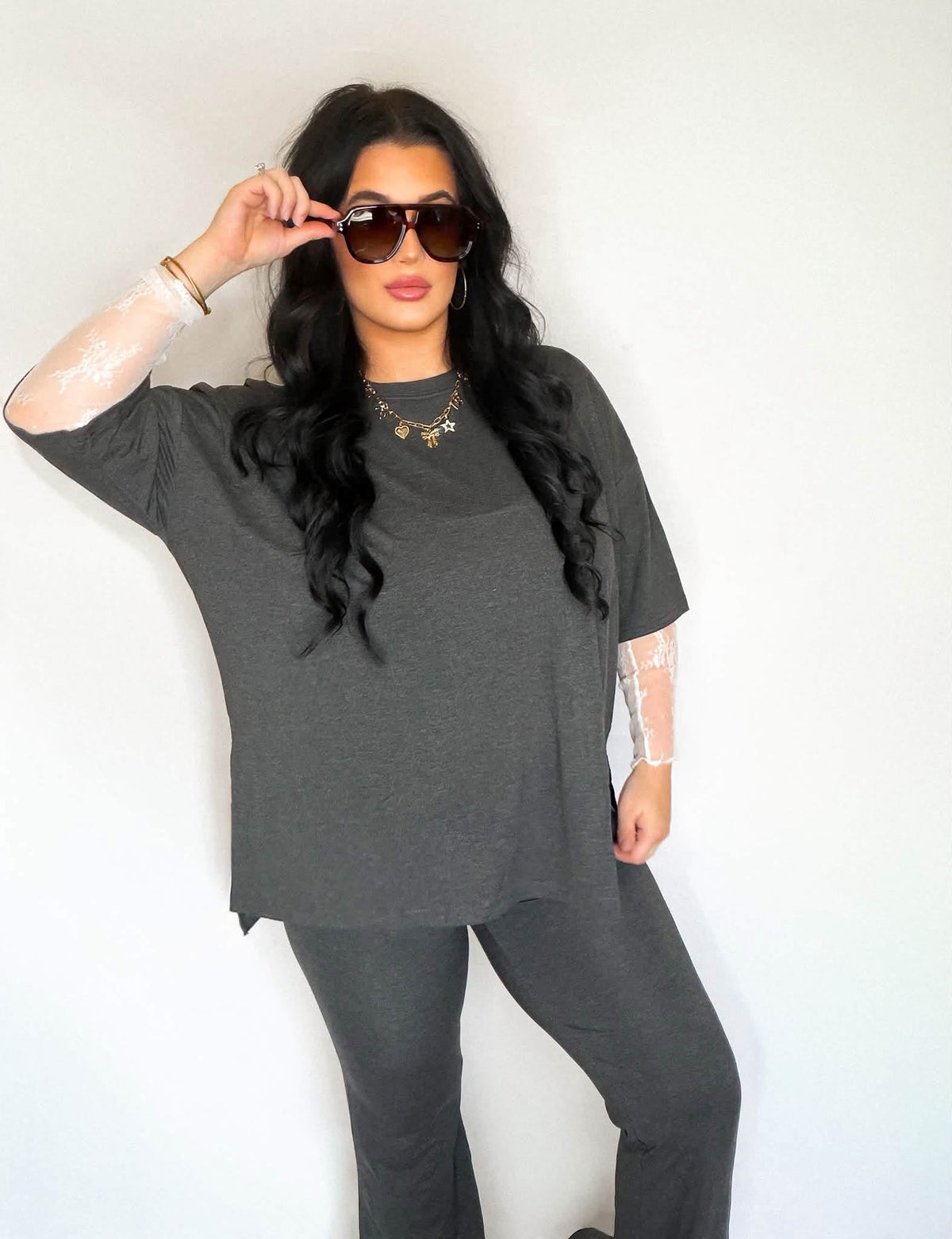 Soft Slate Womens Pant Set