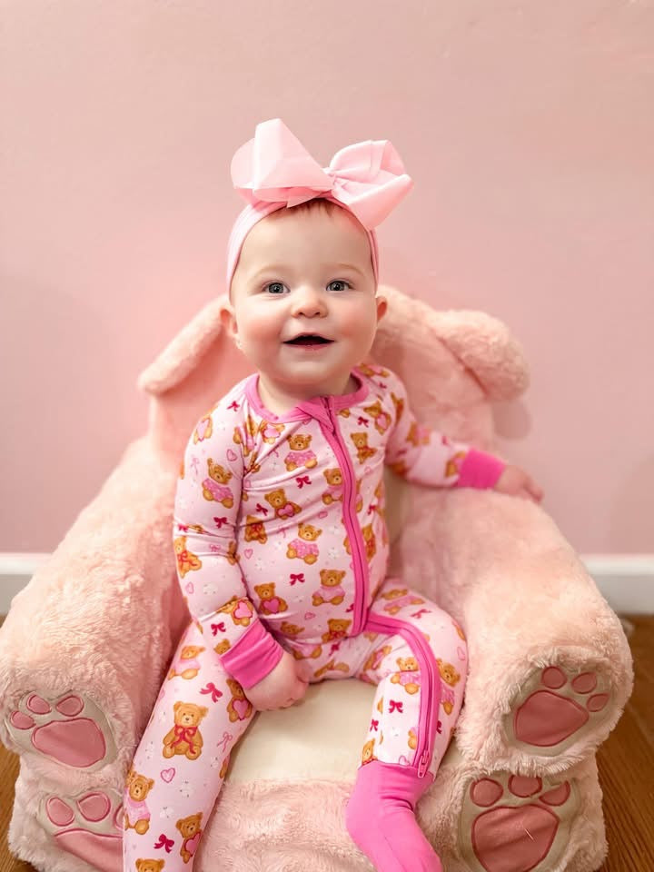 Beary in love Double Zippy Romper
