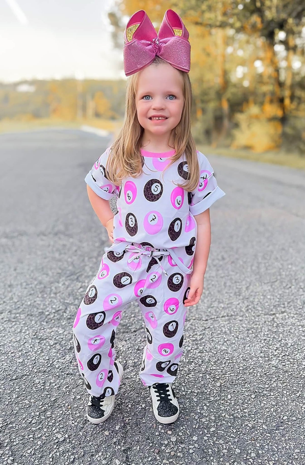 Lucky 8balls Kids Barrel Pant Set