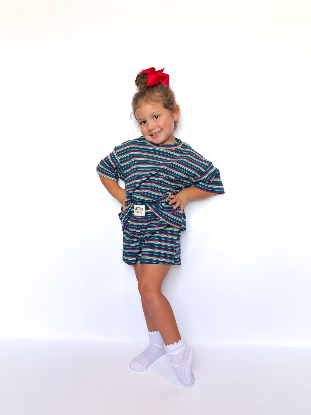 Arcade Nights Kids Ribbed Short Set