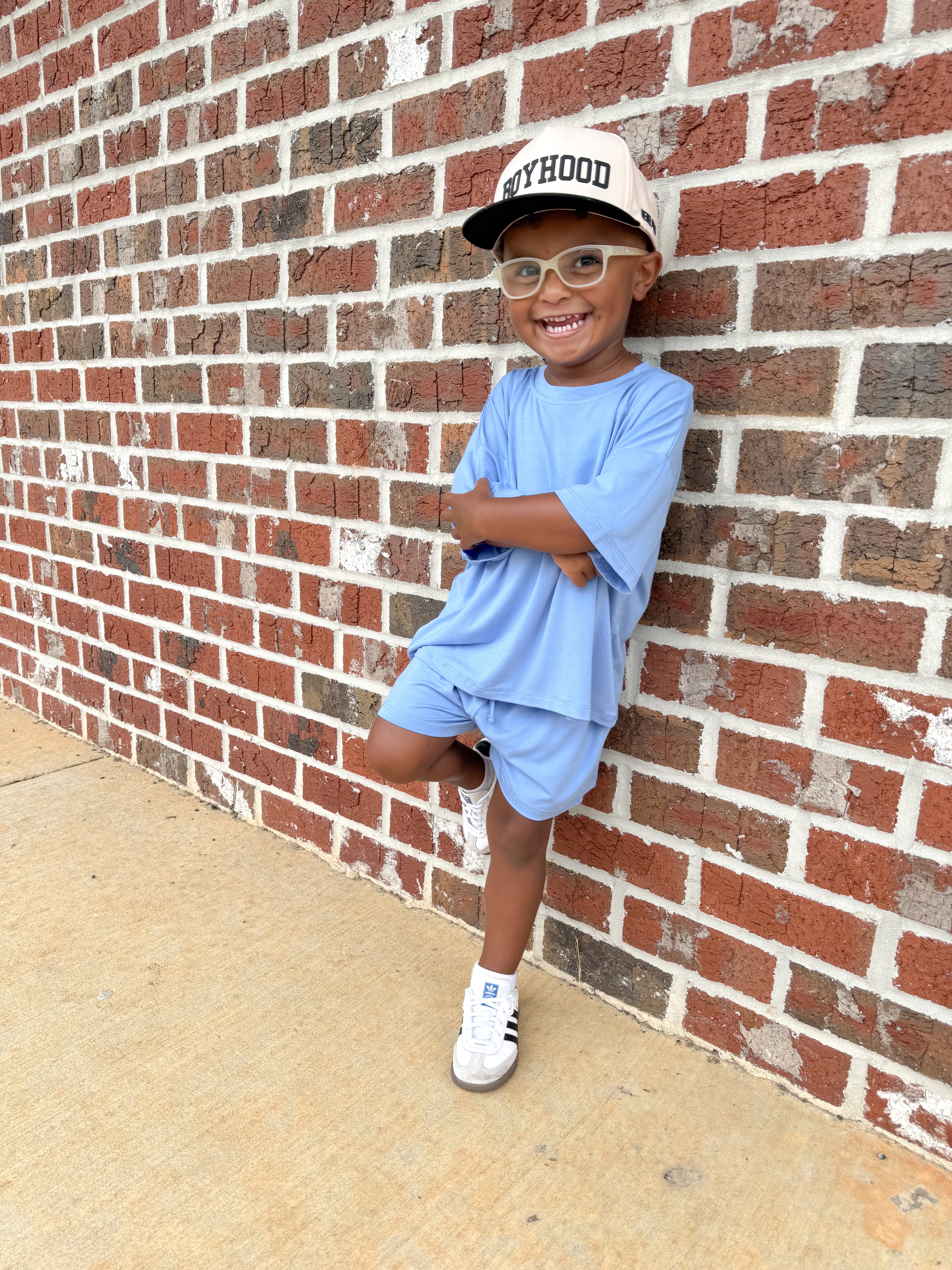 Blueberry Bonanza Oversized Short Set
