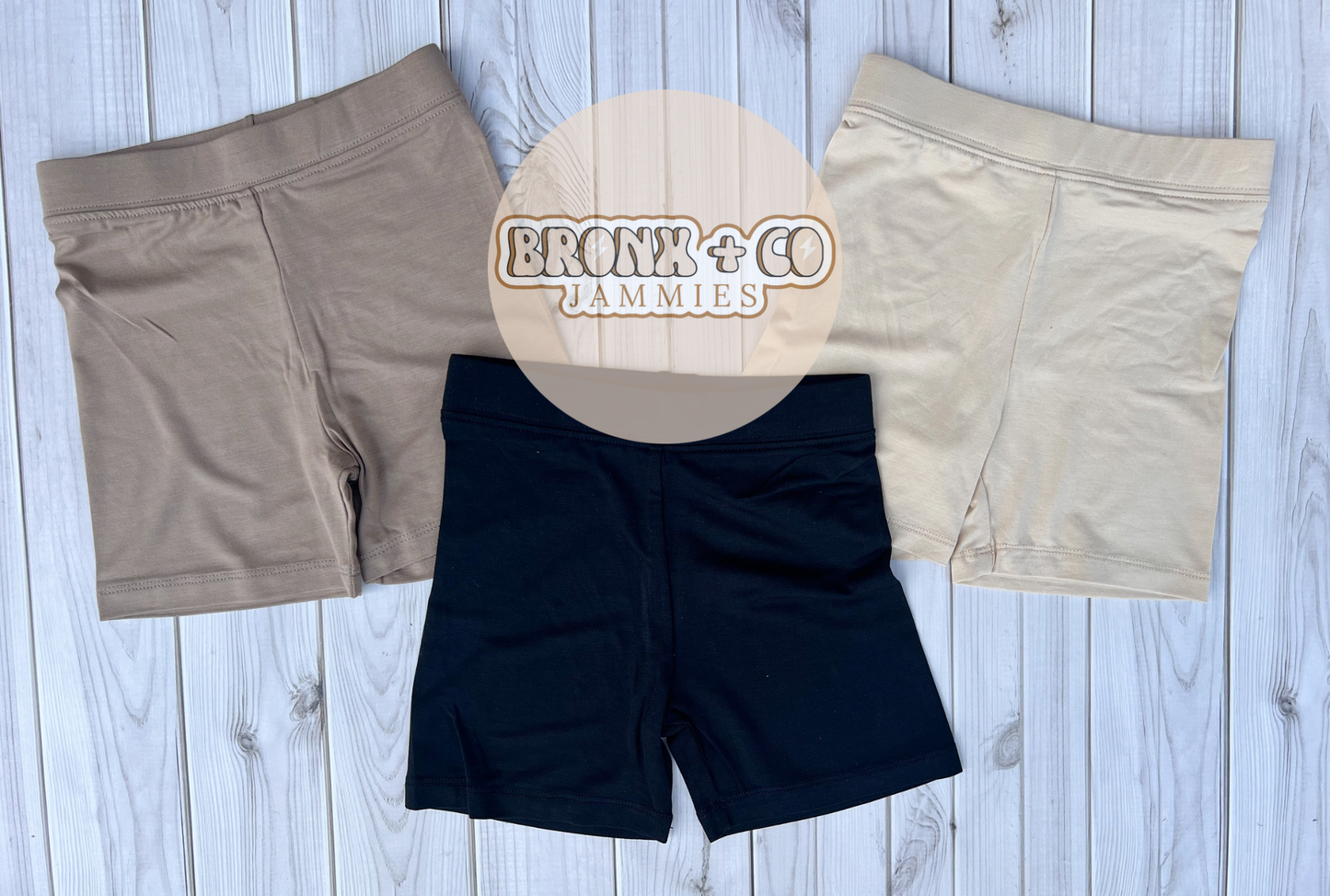 BLACK/BEIGE/BROWN TRIO DAYTIME SHORTS