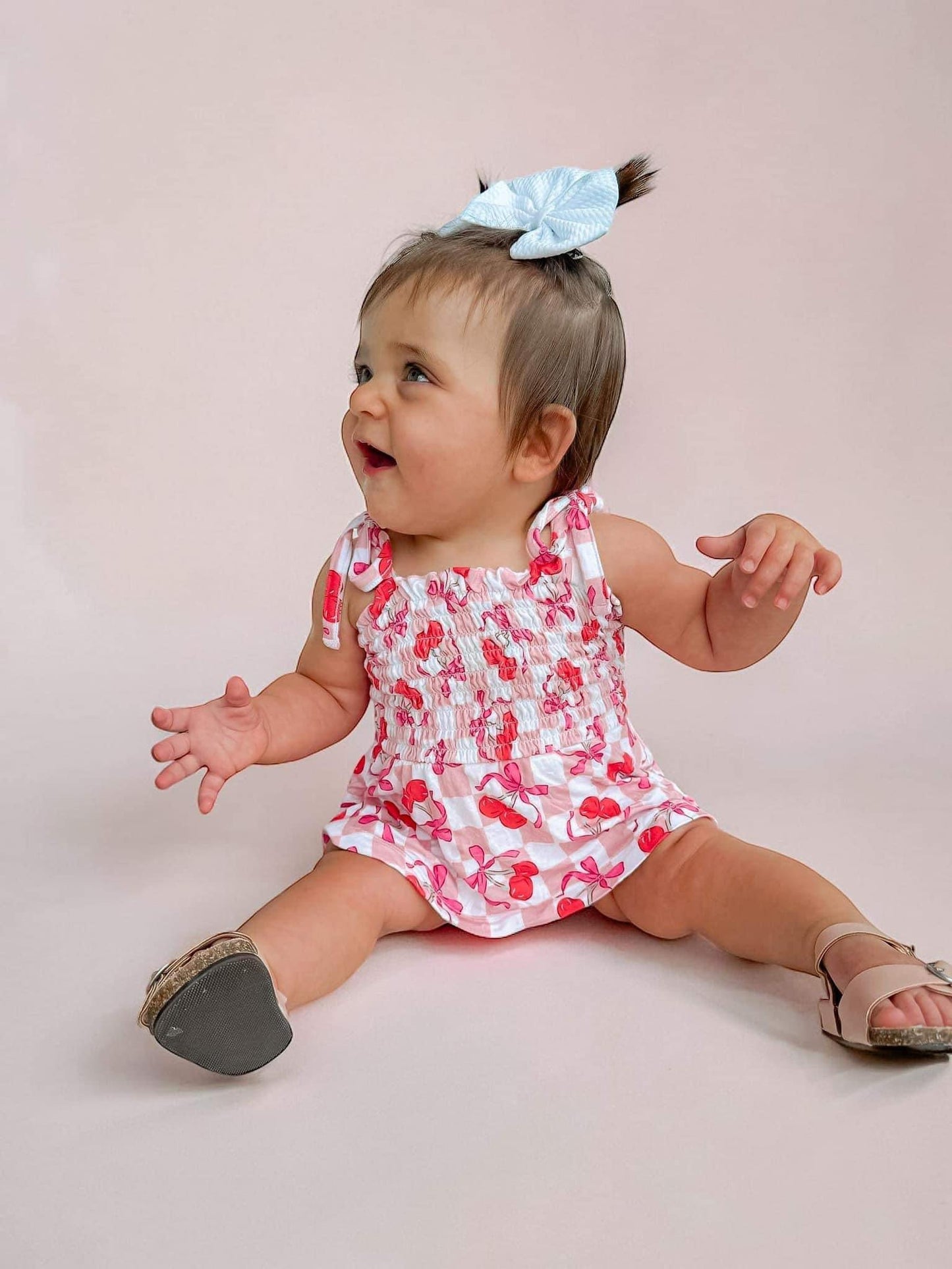 Cherry On Top Smocked Romper