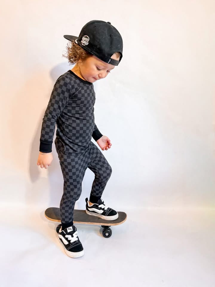 Midnight Checks Two Piece Set