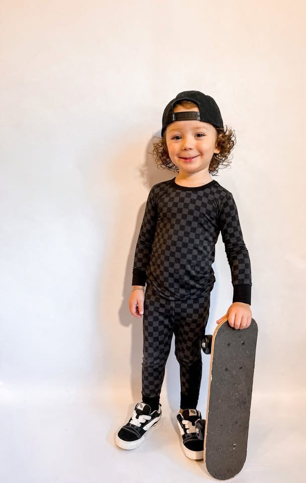 Midnight Checks Two Piece Set