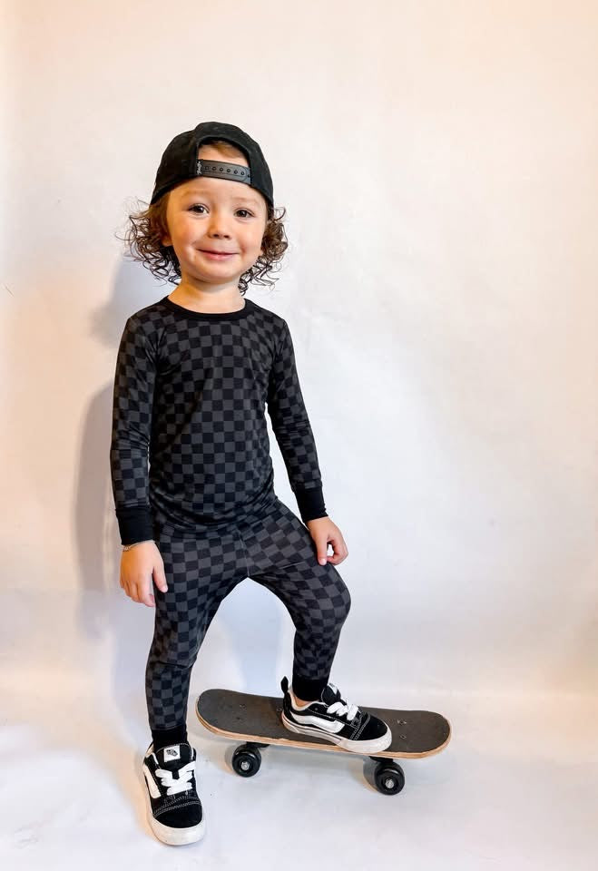 Midnight Checks Two Piece Set