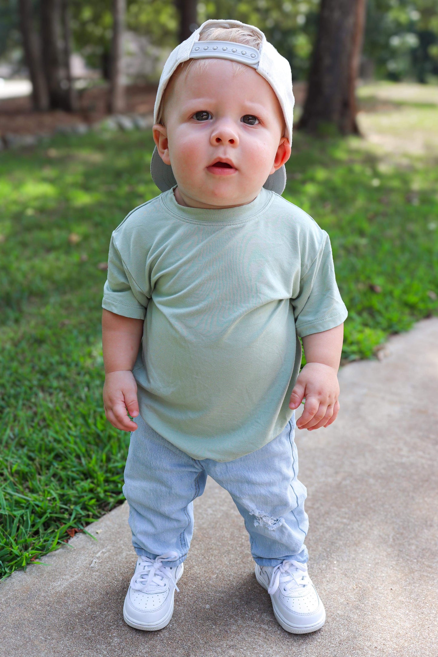 SAGE/BEIGE BAMBOO TEES