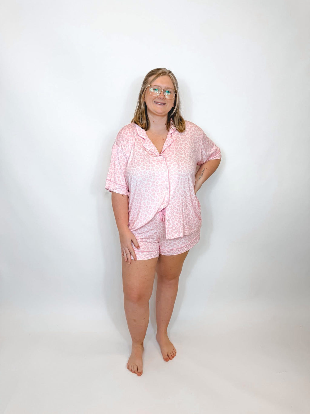 Pretty in Pink Womens Short Set