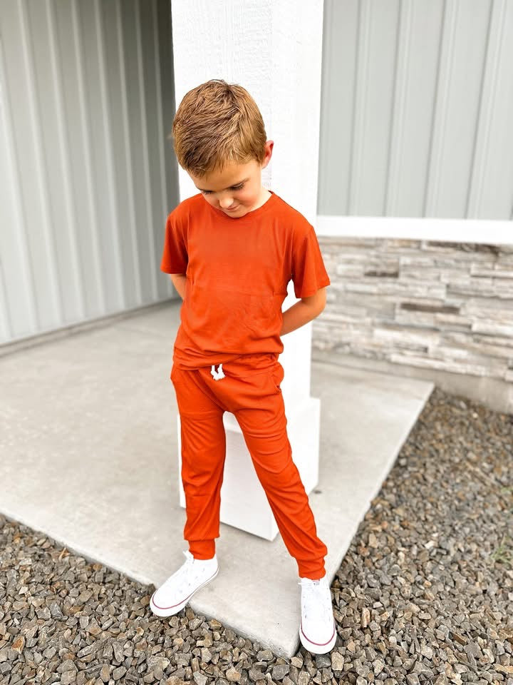 Pumpkin Spice Ribbed Joggers