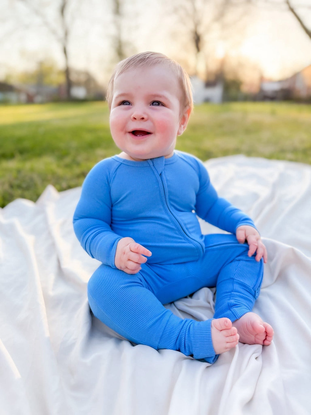 Cool Mist Ribbed Double Zippy Romper