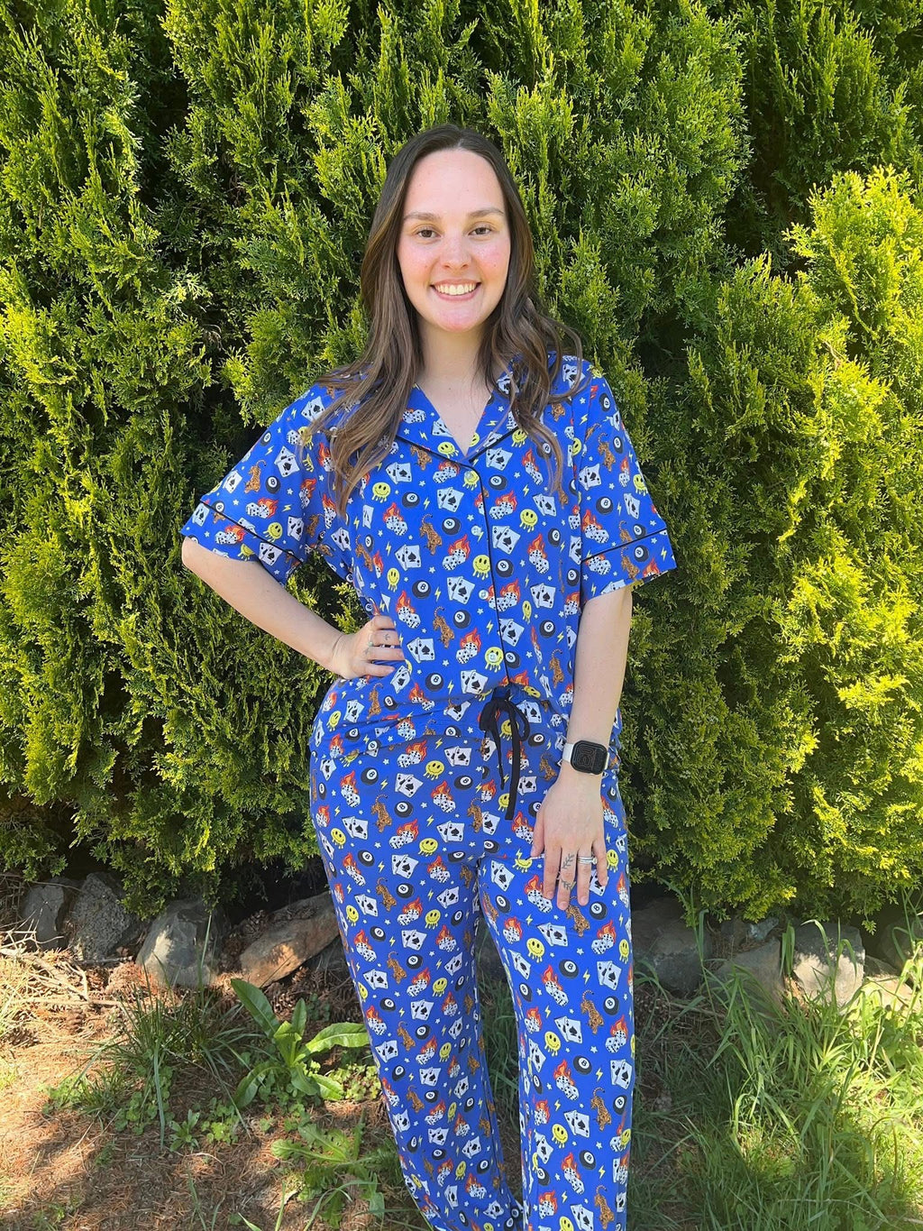 Cobalt Chaos Womens Pant Set