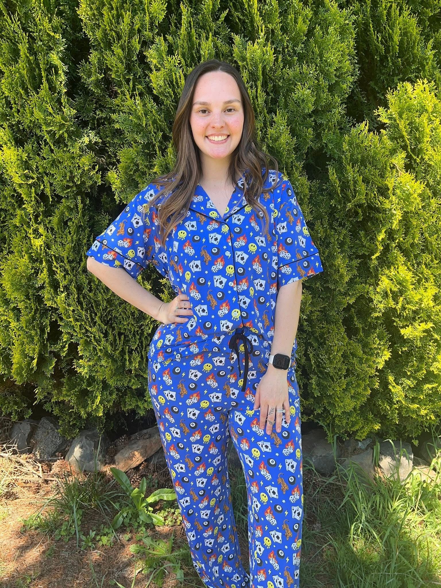 Cobalt Chaos Womens Pant Set