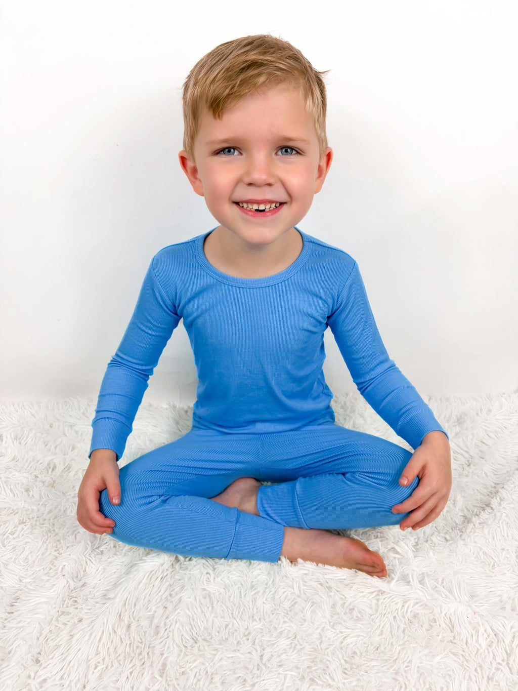 Cool Mist Ribbed Two Piece Set