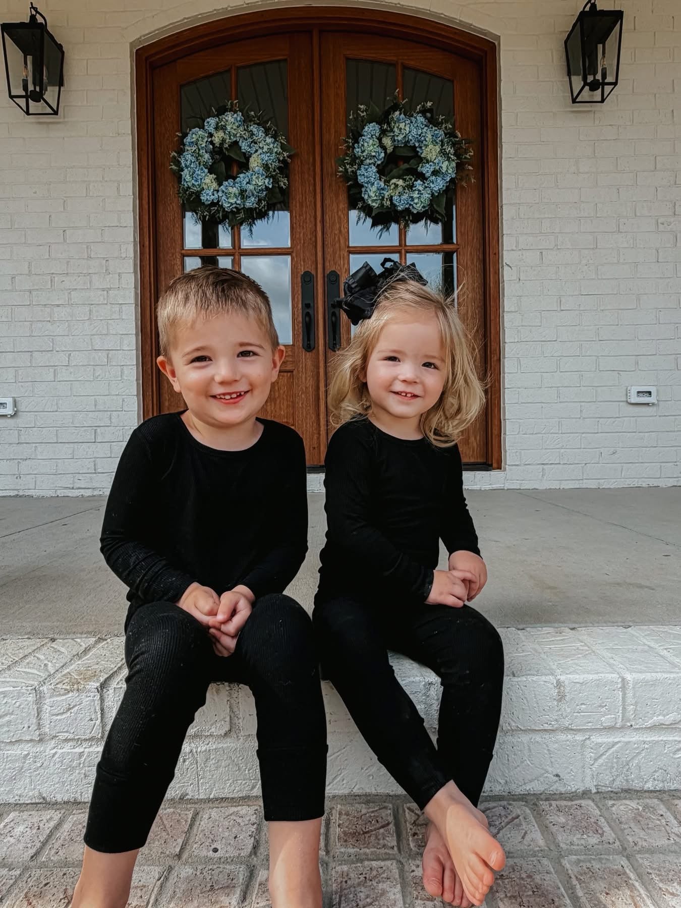 Licorice Ribbed Two Piece Set