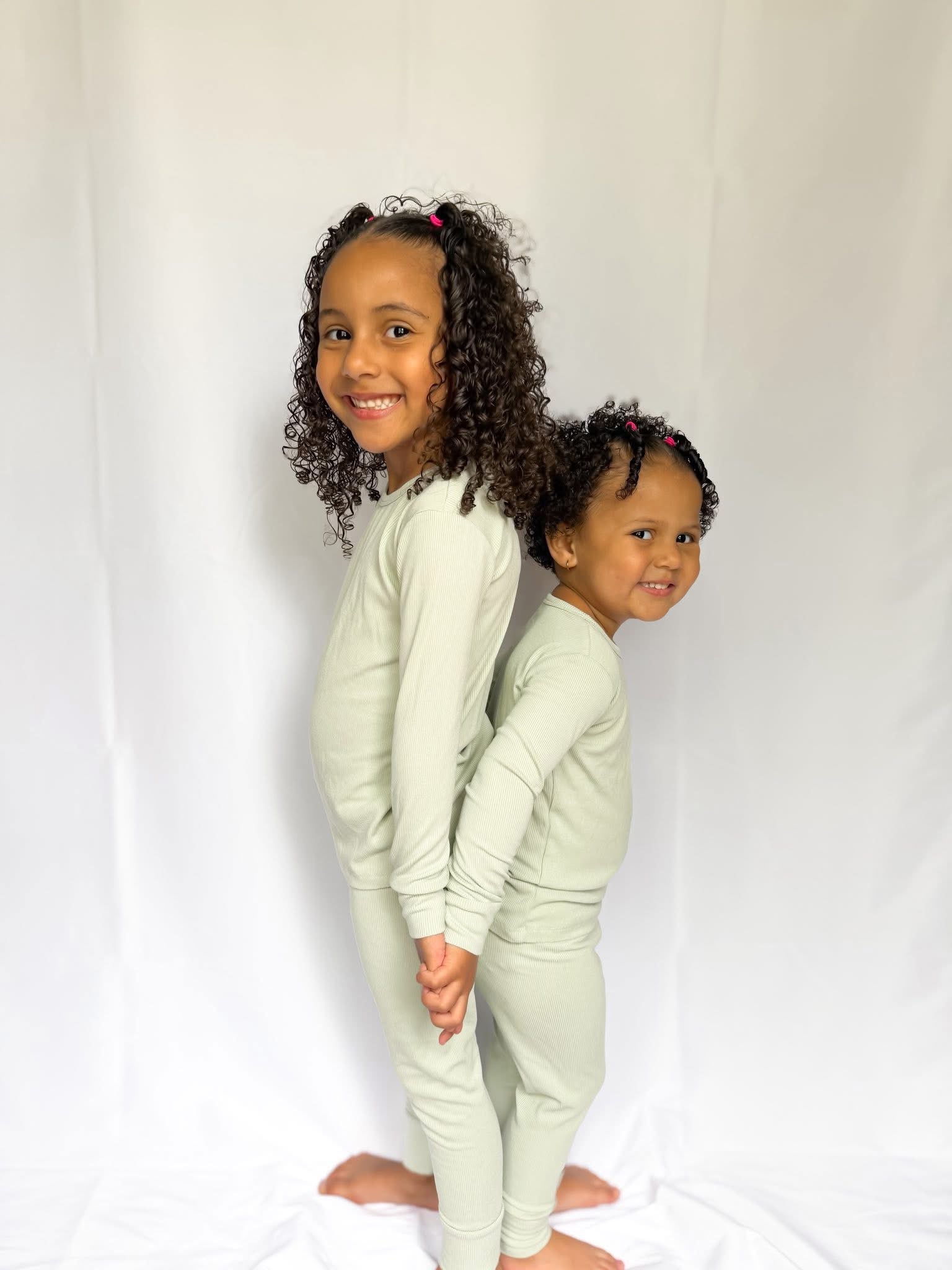 Sage Ribbed Two Piece Set