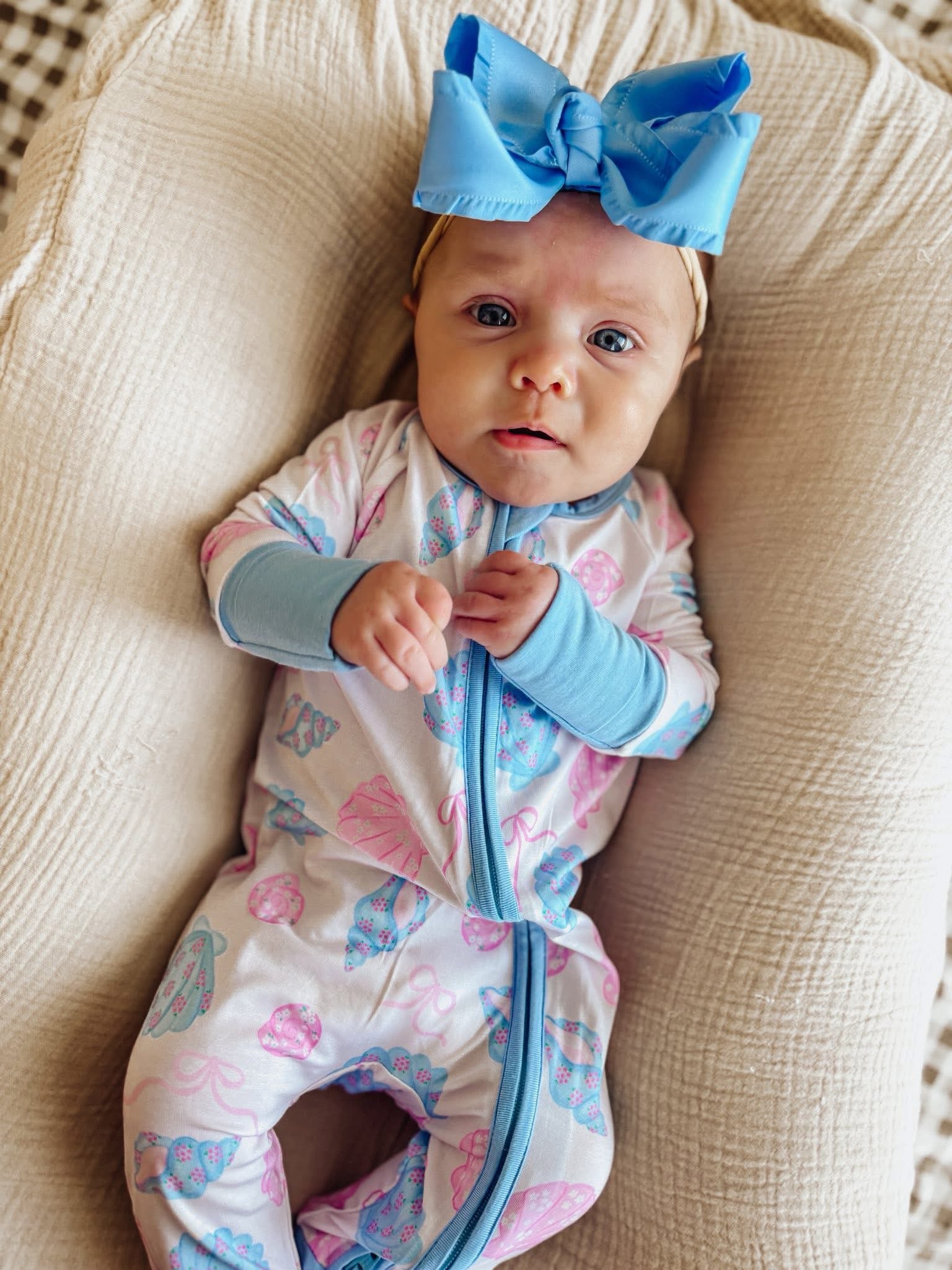 Coquette Shells Double Zippy Romper