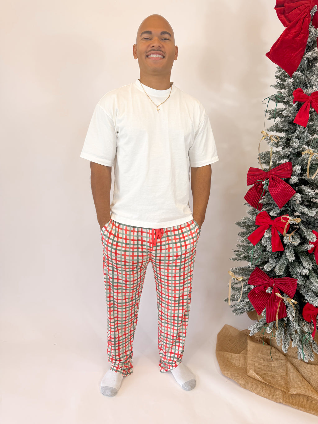 Christmas Plaid Unisex Straight Leg Pants