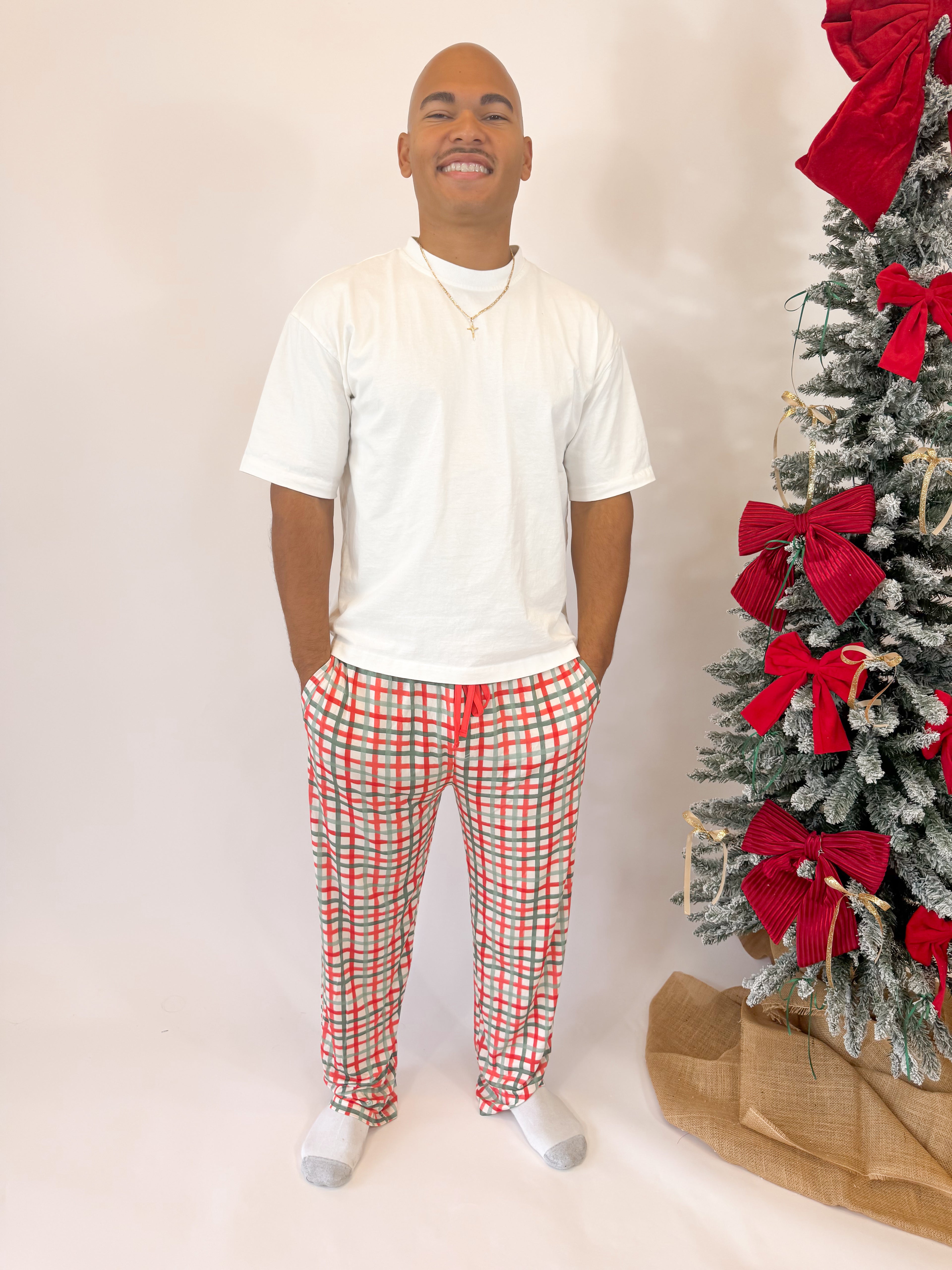 Christmas Plaid Unisex Straight Leg Pants