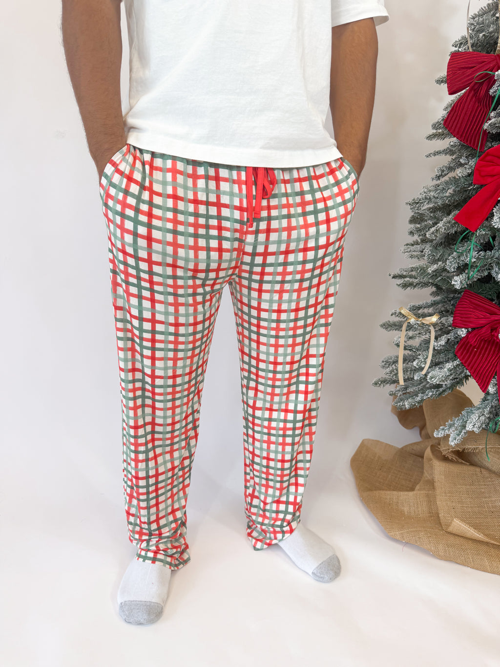 Christmas Plaid Unisex Straight Leg Pants