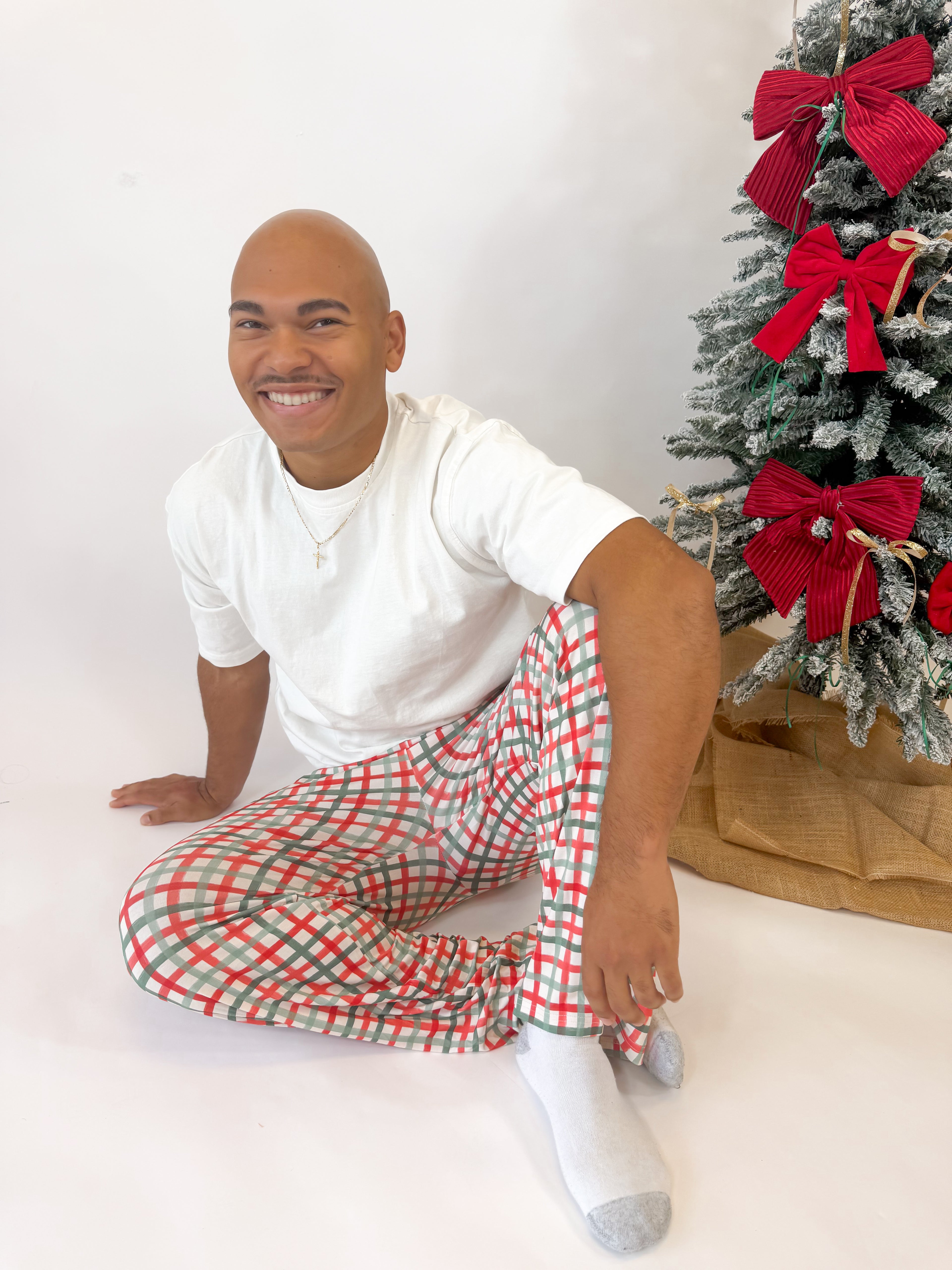 Christmas Plaid Unisex Straight Leg Pants