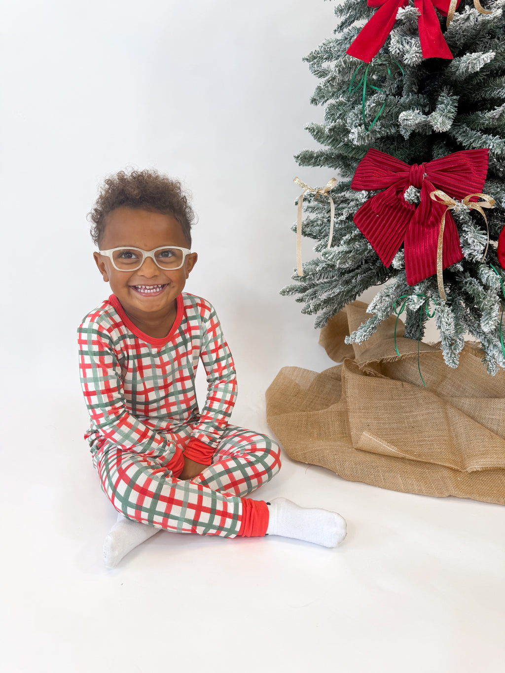 Christmas Plaid Two Piece Set