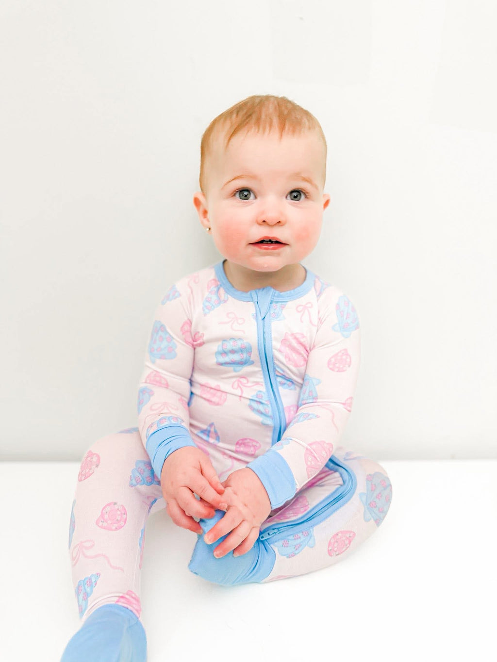 Coquette Shells Double Zippy Romper