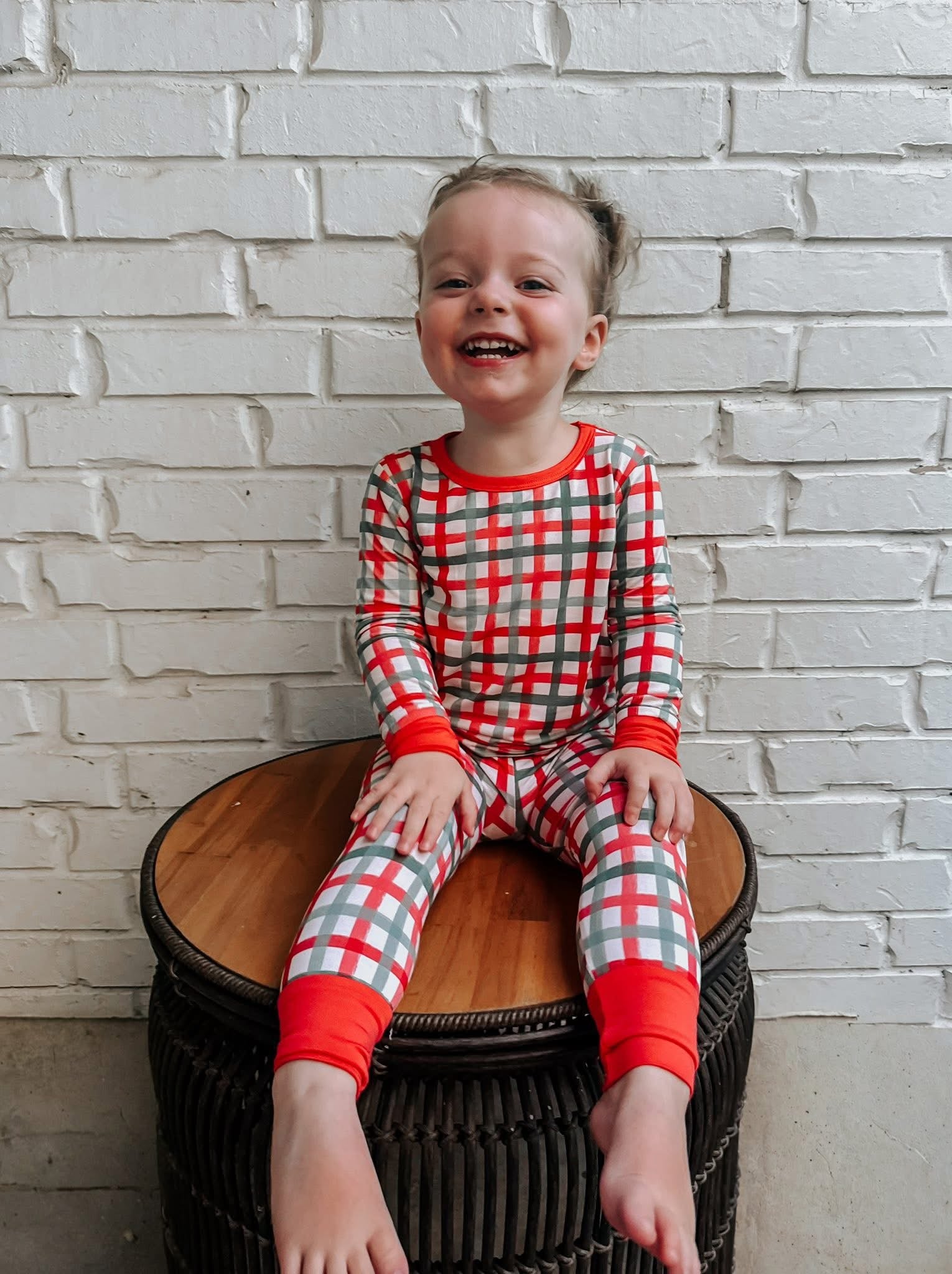 Christmas Plaid Two Piece Set