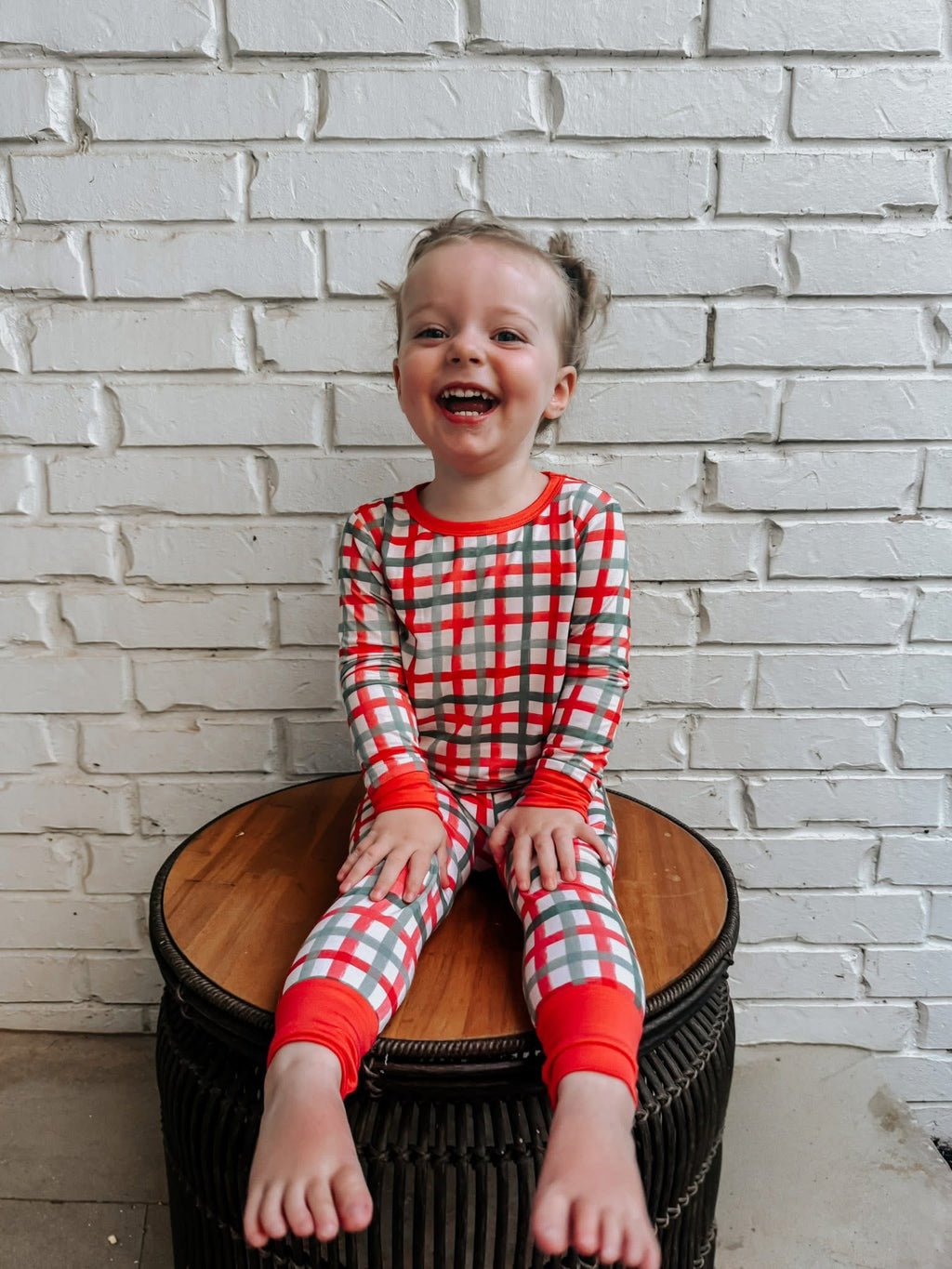 Christmas Plaid Two Piece Set