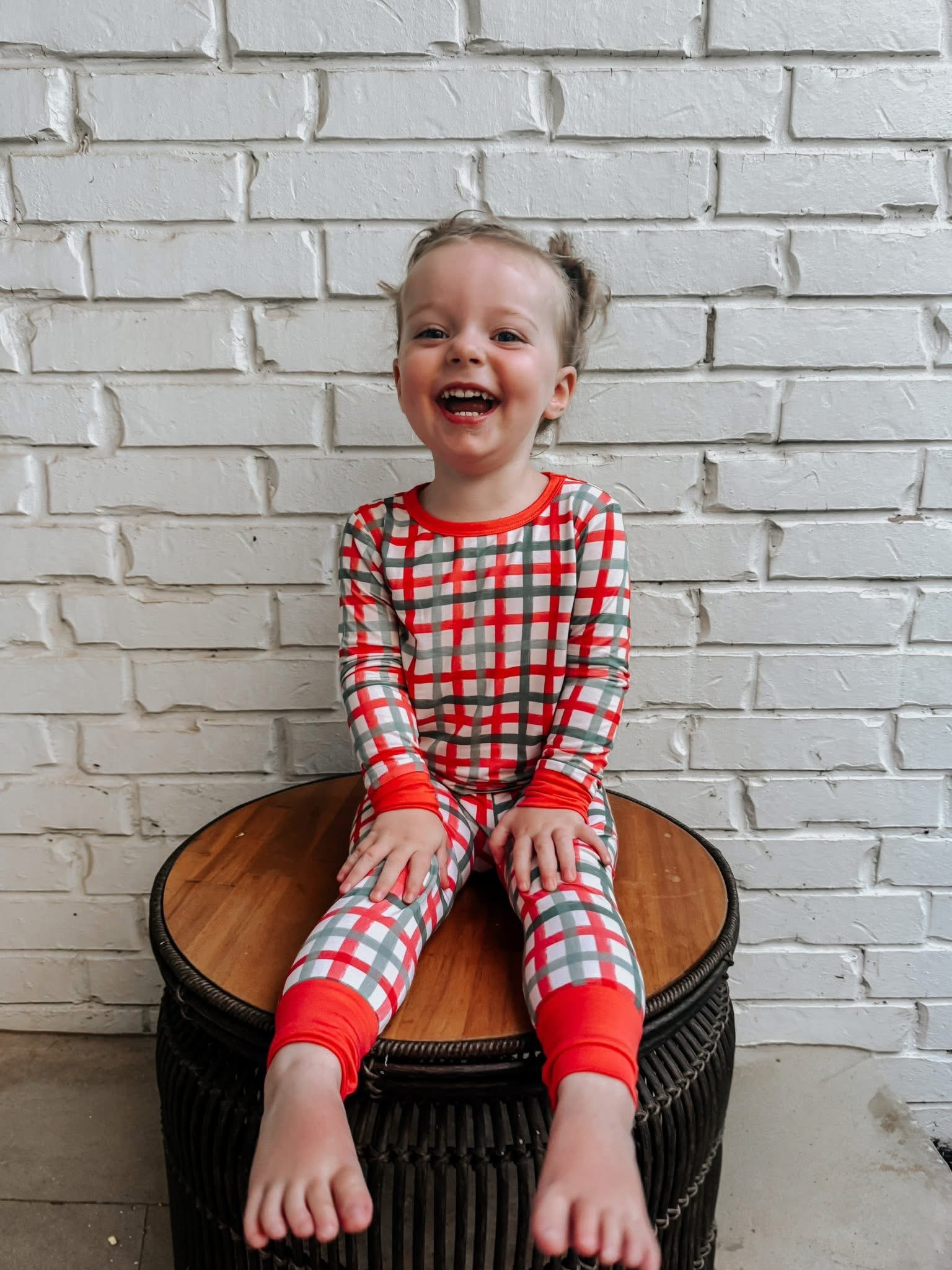 Christmas Plaid Two Piece Set
