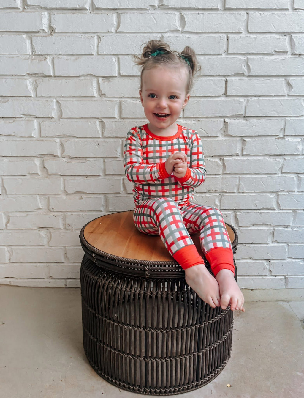 Christmas Plaid Two Piece Set