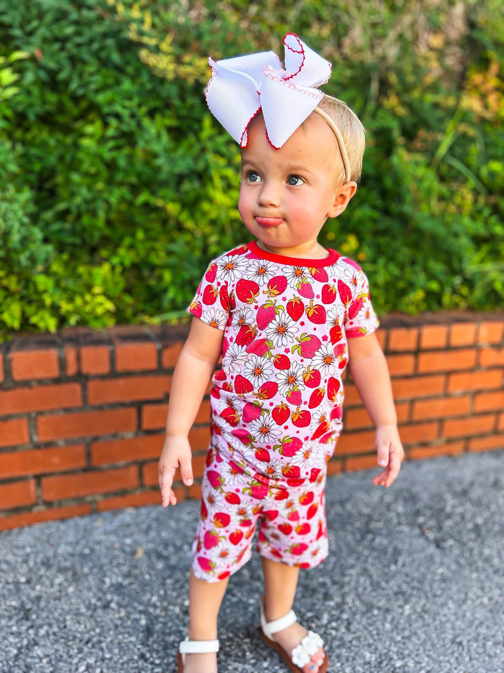 Strawberry Fields Two Piece Short Set