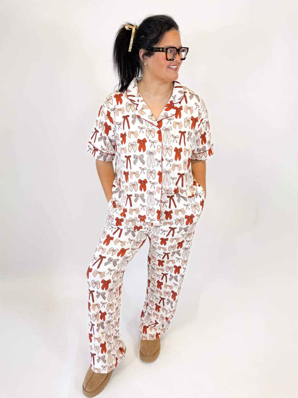 Harvest Bows Womens Pant Set