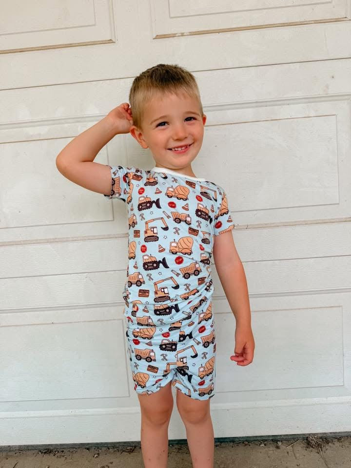Construction Zone Two Piece Short Set