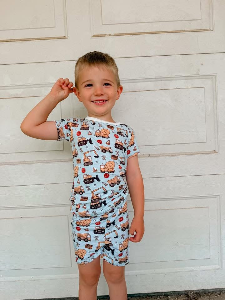 Construction Zone Two Piece Short Set
