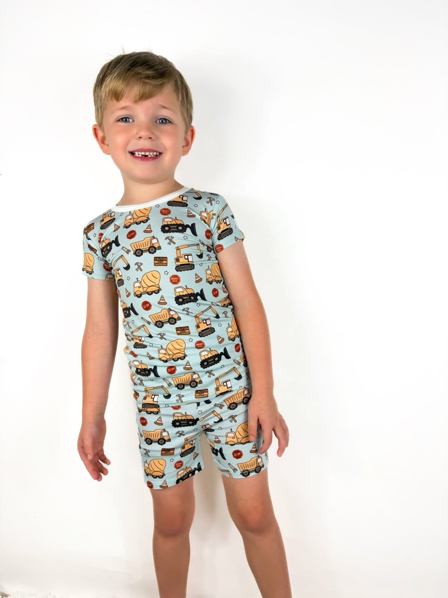 Construction Zone Two Piece Short Set