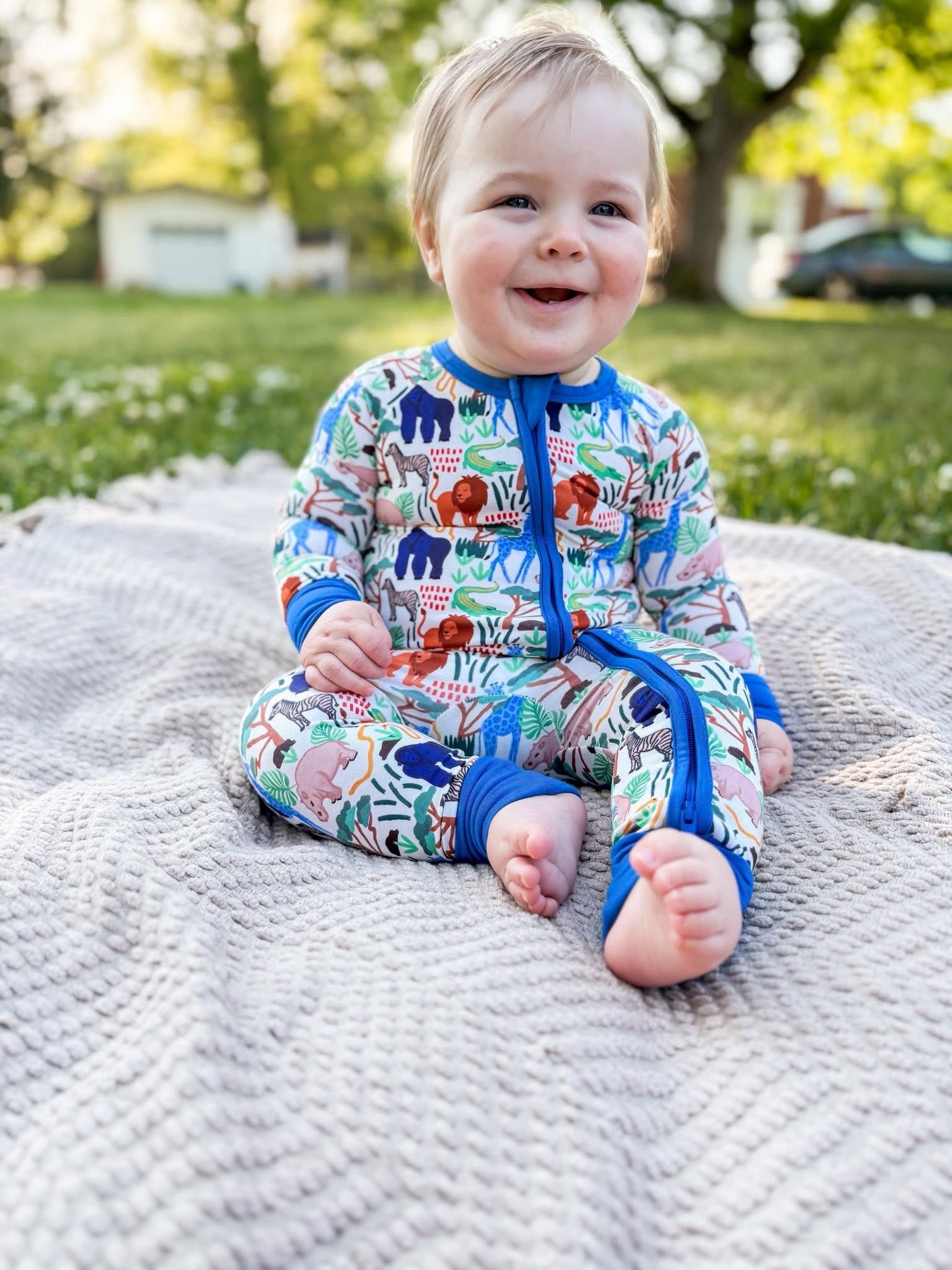 Jungle Scouts Double Zippy Romper