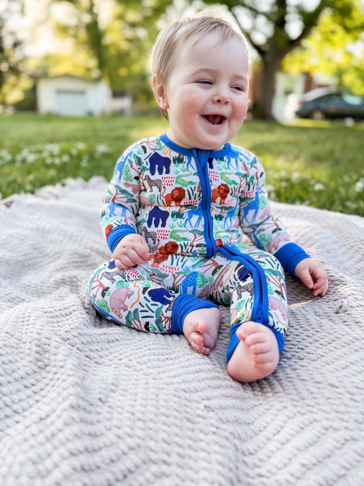 Jungle Scouts Double Zippy Romper