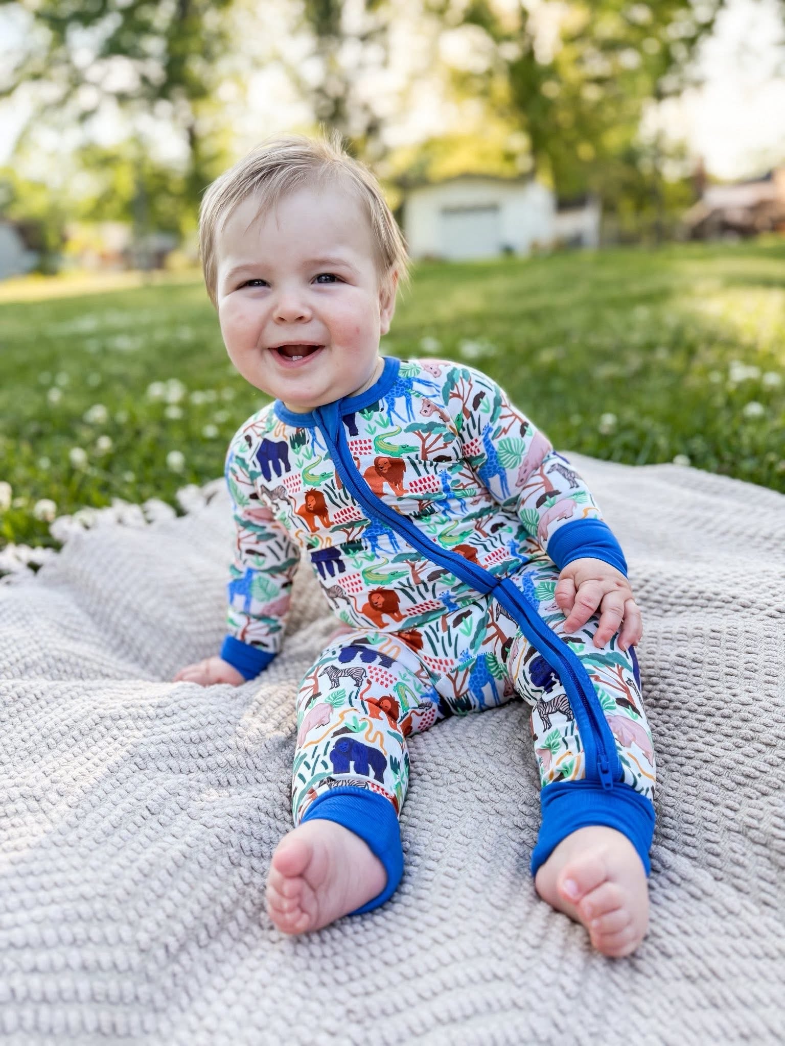 Jungle Scouts Double Zippy Romper