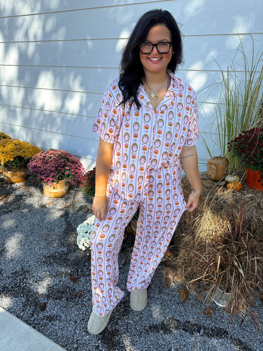 Coquette Pumpkins Womens Pant Set