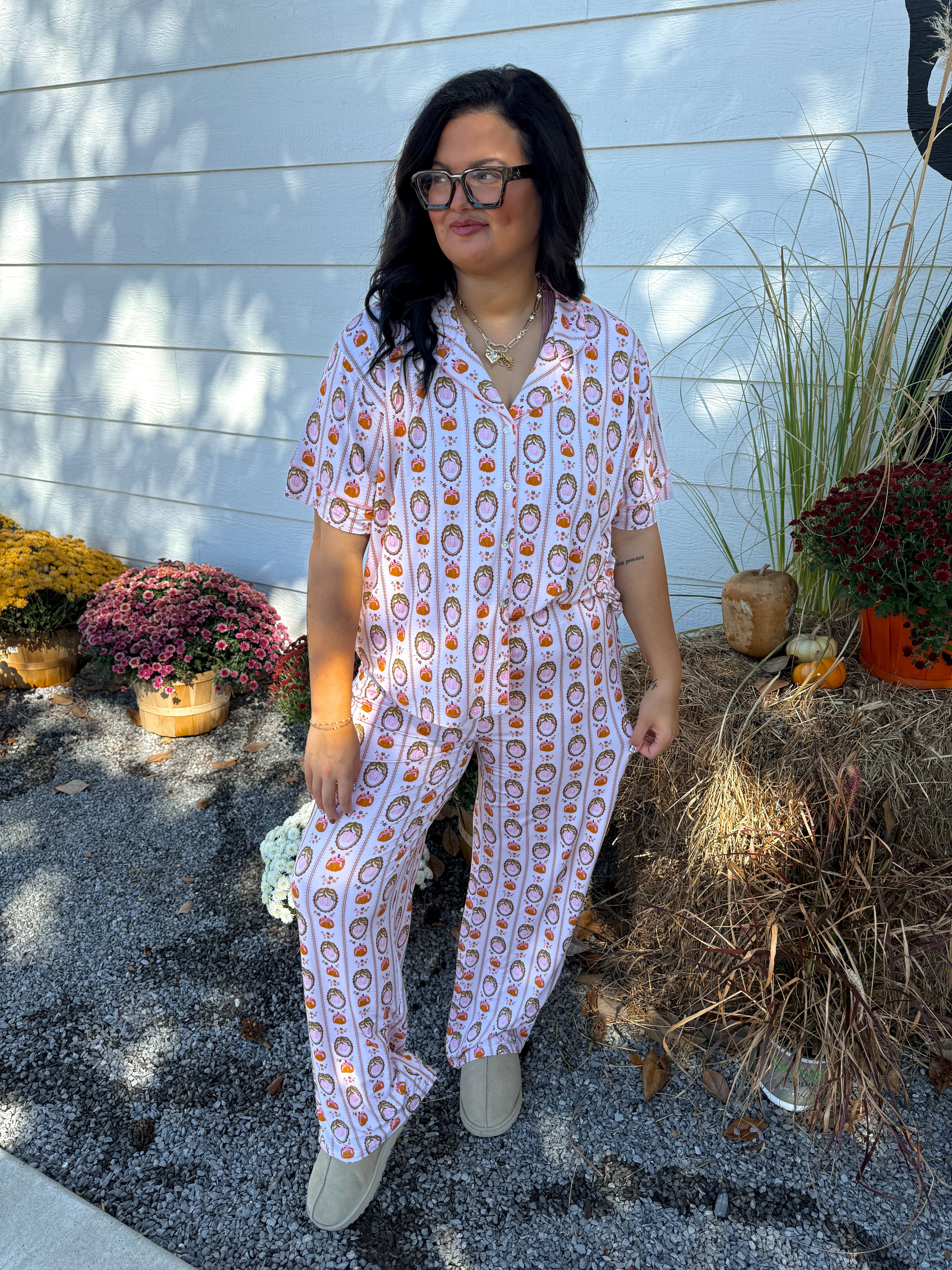 Coquette Pumpkins Womens Pant Set