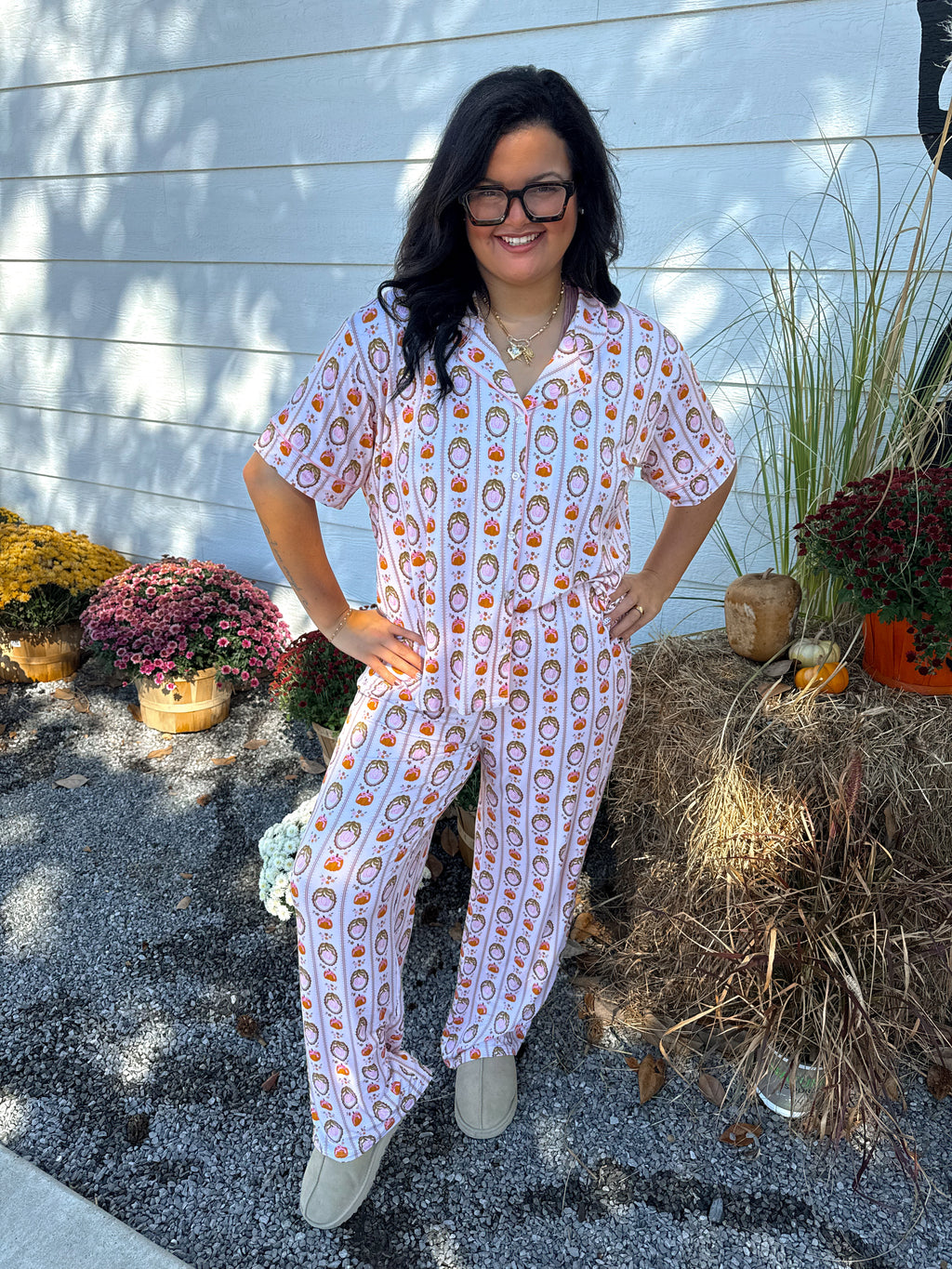 Coquette Pumpkins Womens Pant Set