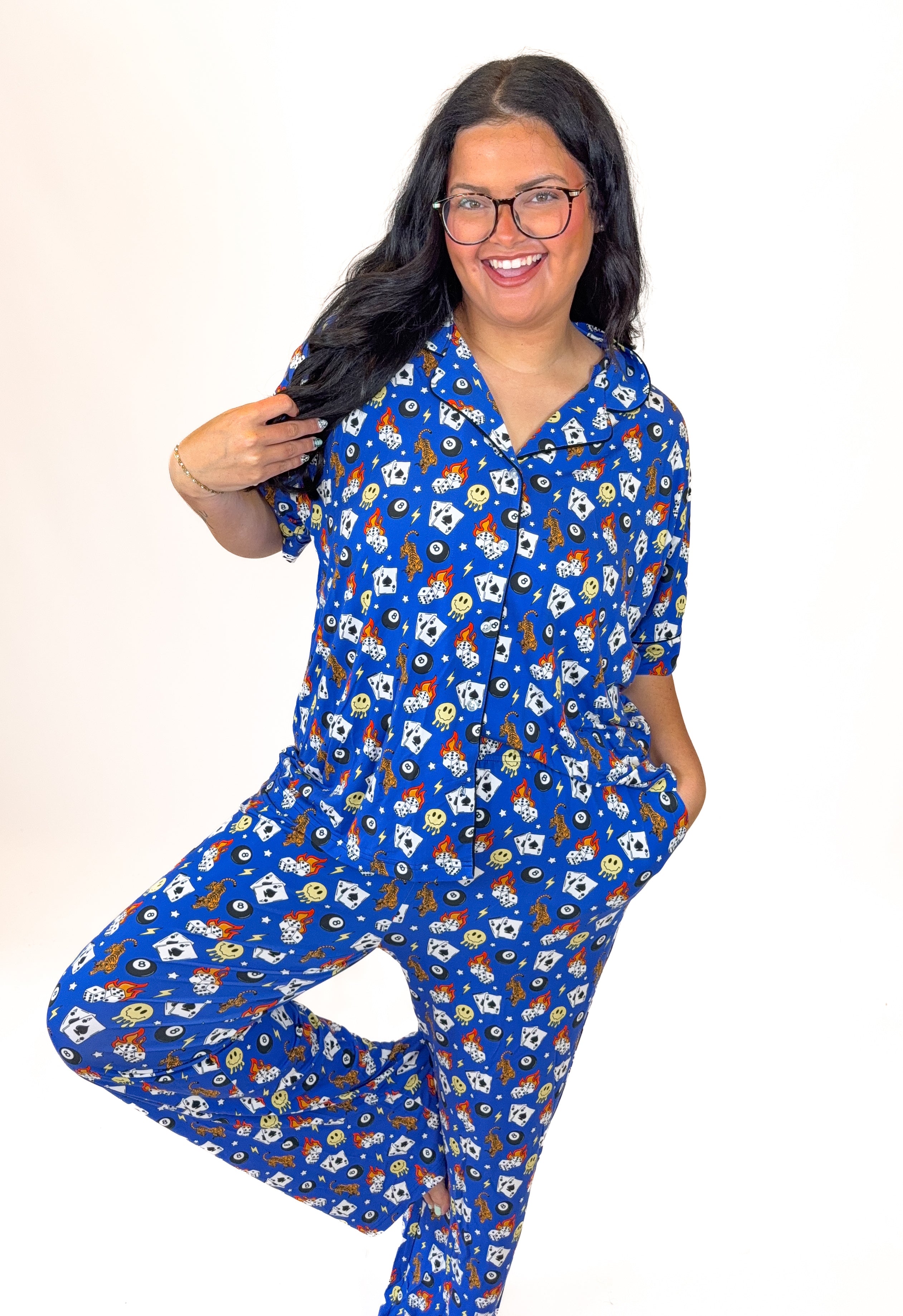 Cobalt Chaos Womens Pant Set