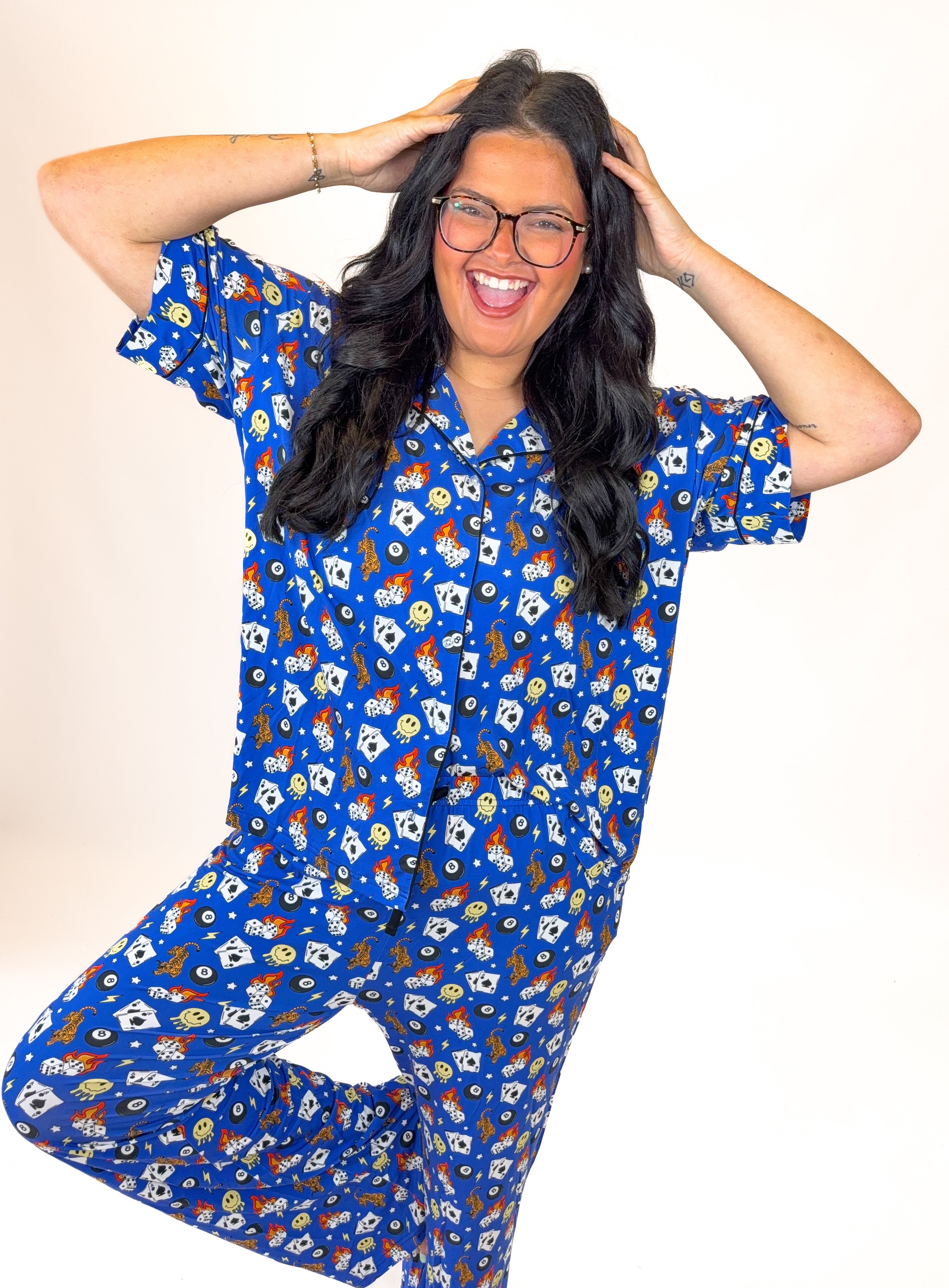 Cobalt Chaos Womens Pant Set