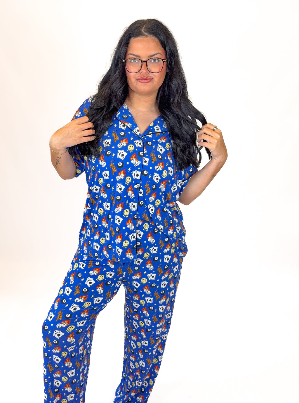 Cobalt Chaos Womens Pant Set