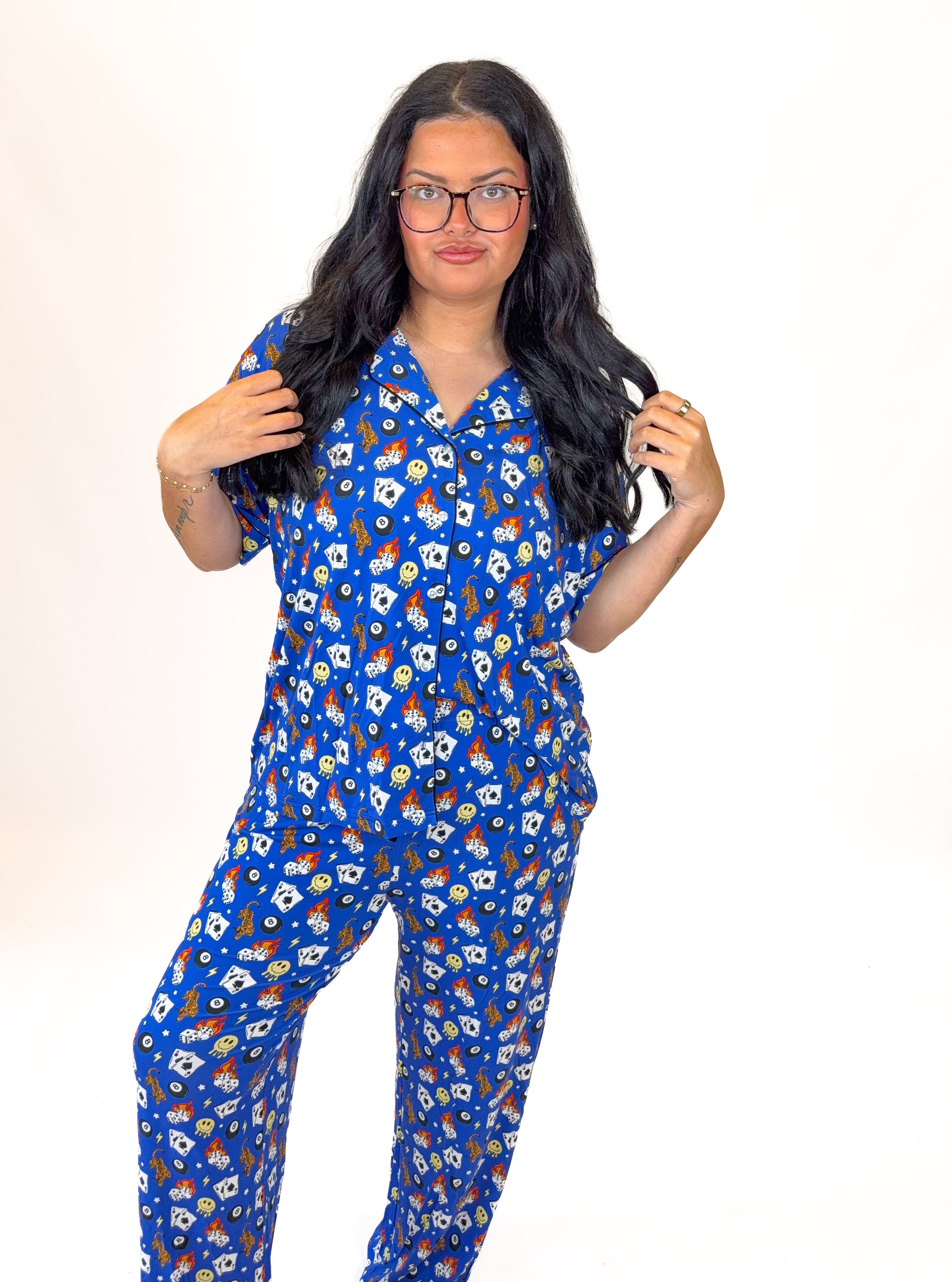 Cobalt Chaos Womens Pant Set