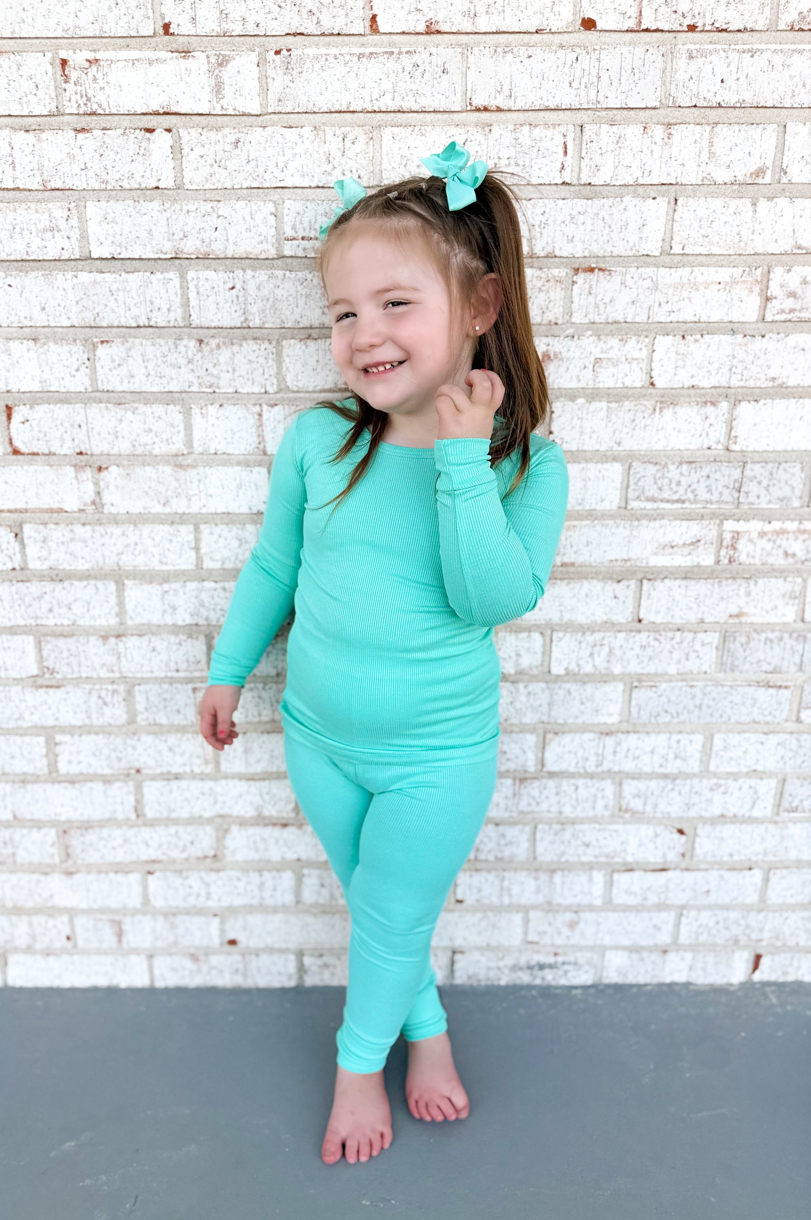 Beach Glass Ribbed Two Piece Set